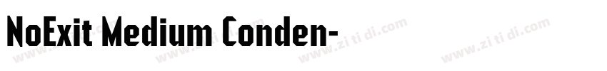 NoExit Medium Conden字体转换